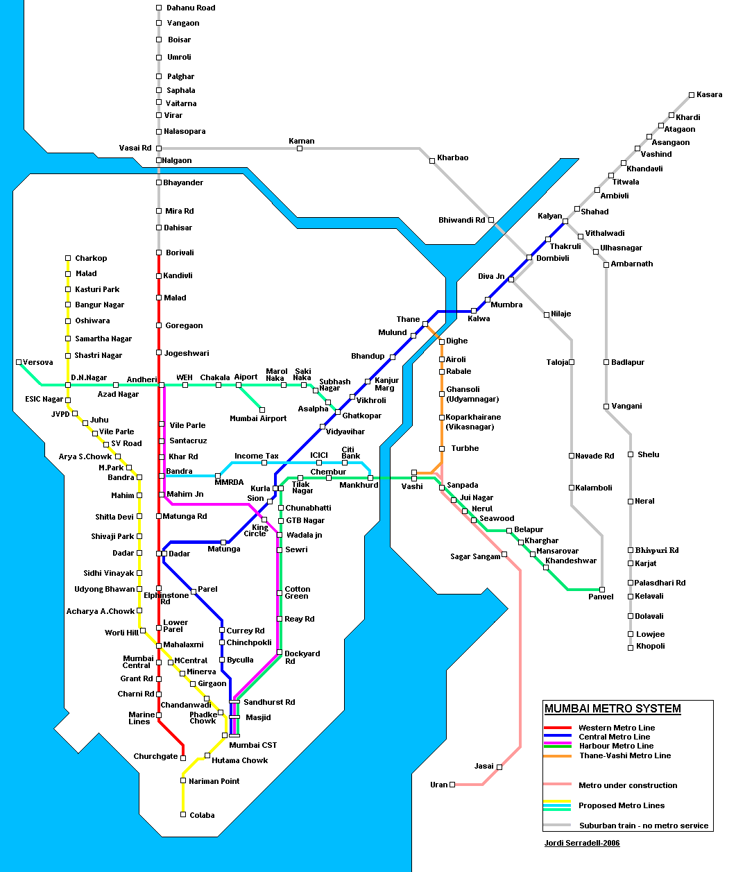 Mumbai Local Train Chart